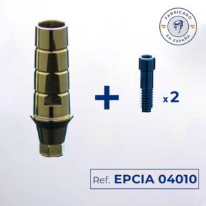 Kit pilar carga inmediata anti-rotacional CI hexagonal altura 1mm