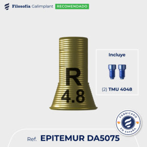 Kit interfase recortable para pilar multi-posición estético ancho rotacional altura 7.5mm
