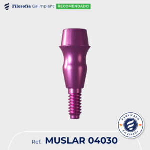 Pilar multi-posición recto estético slim rotacional altura 3mm CI hexagonal