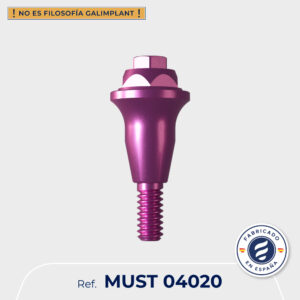 Pilar multi-posición recto rotacional altura 2mm CI hexagonal