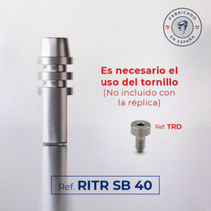 Réplica rotacional para pilar multi-posición recto estético (diámetro 4mm)
