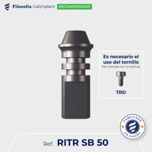 Réplica rotacional para pilar multi-posición recto estético (diámetro 4.8mm)