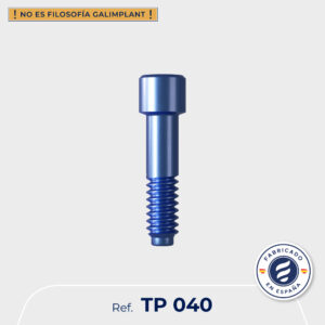 Tornillo protésico CI hexagonal (métrica 1,6mm)