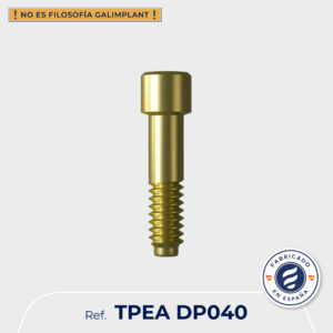 Tornillo protésico para pilar angulable, métrica 1,6mm