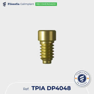 Tornillo protésico para interfase angulable para multi-posición recto estético métrica 2mm